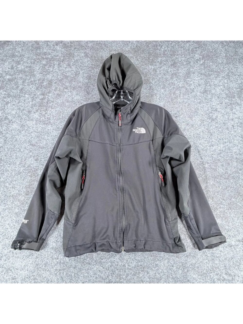 The North Face Summit Series Windstopper Jacket Womens M Black Full-Zip Hooded